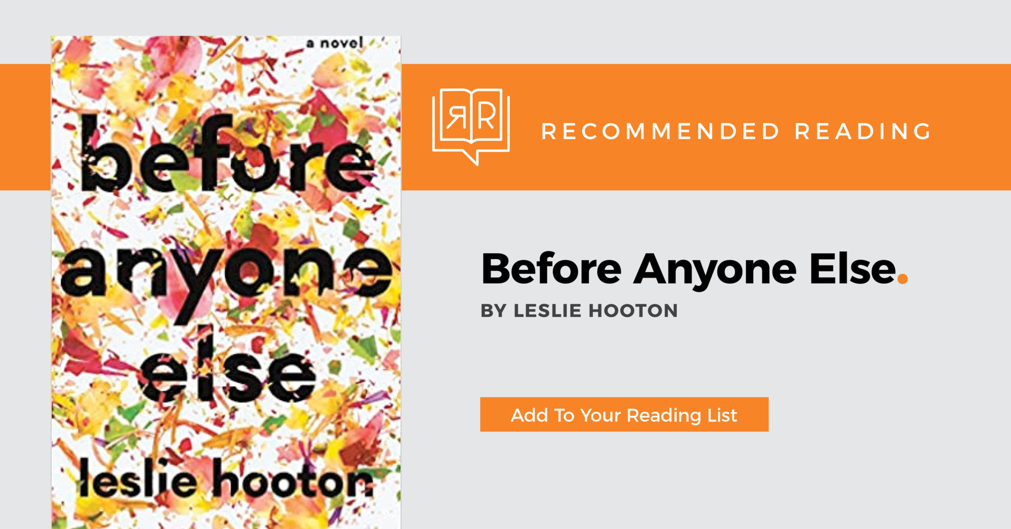 Indie Review: Before Anyone Else by Leslie Hooton